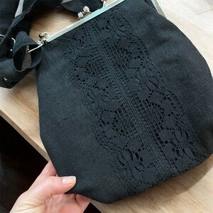 Elegant Black Lace Women's Bag